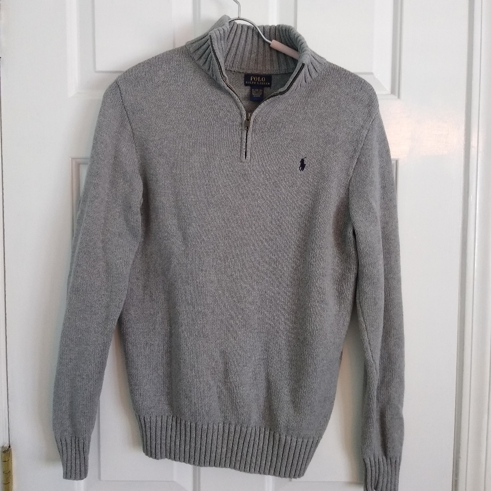 Boys Ralph Lauren 1/4 zip sweater sz XL